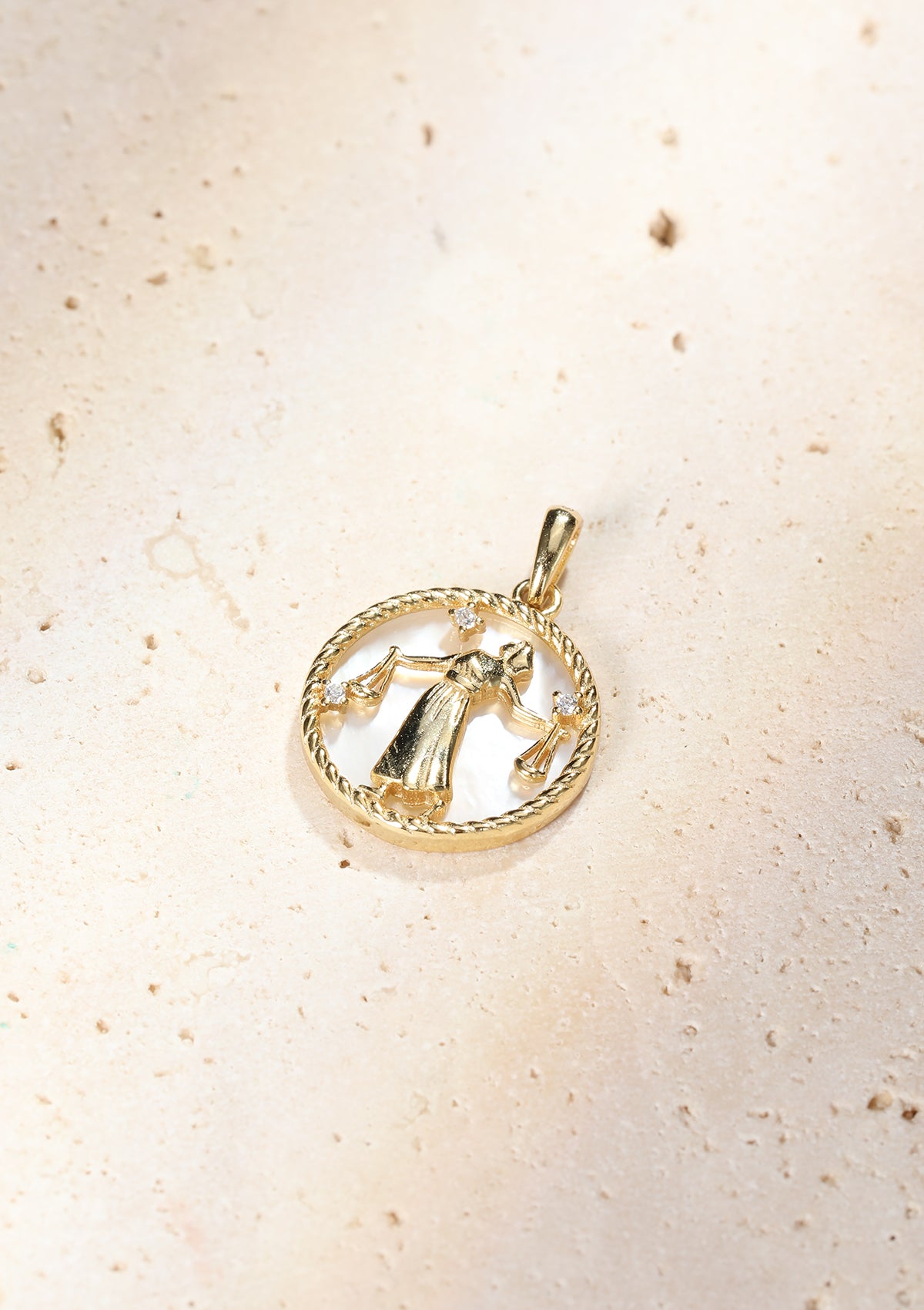 Collier pendentif zodiaque Balance